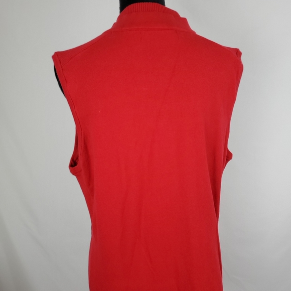 Peck & Peck ❤  Beautiful red sleeveless jacket - Picture 5 of 8